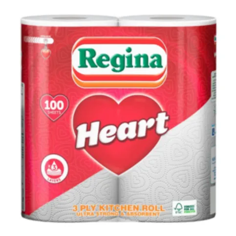 Regina Heart Kitchen Towel 2 Pack