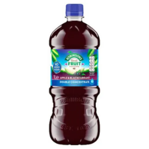 Robinsons Double Concentrate Apple & Blackcurrant No Added Sugar Squash 1L