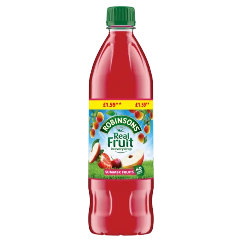 ROBINSONS SUMMER FRUITS PM£1.59 750ML