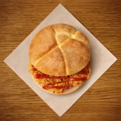 Rollover Southern Fried Chicken Burger