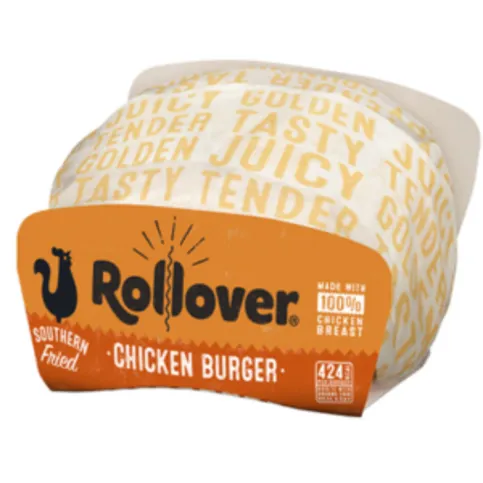 Rollover Southern Fried Chicken Burger
