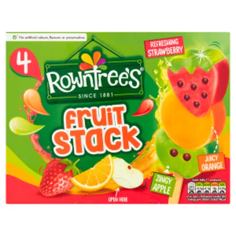 Rowntree's Fruit Stack Ice Lollies 4 x 70ml
