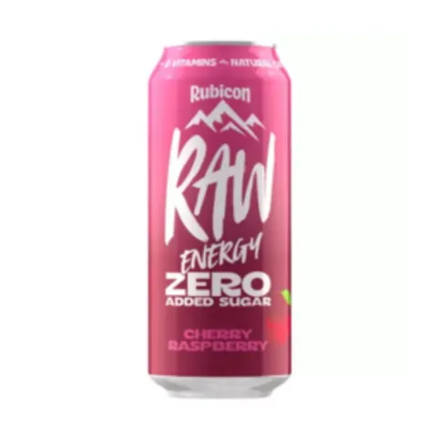 Rubicon Raw Energy Zero Added Sugar Cherry Raspberry 500ml