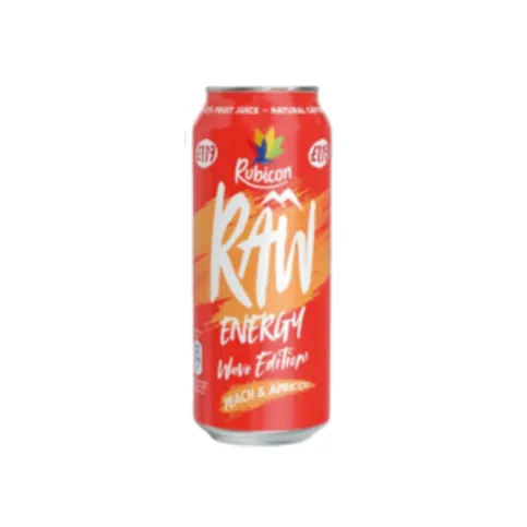 Rubicon Raw Energy Peach & Apricot 500ml