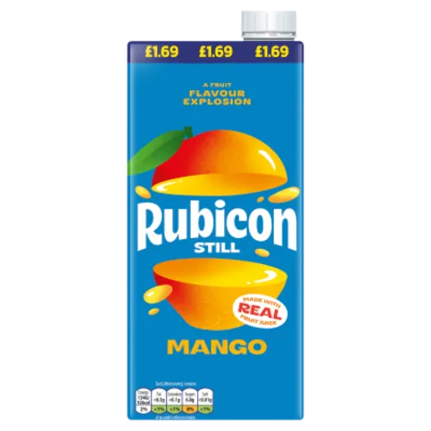 RUBICON STILL CARTON MANGO PM£1.69 1LTR