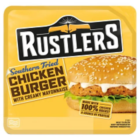 Rustlers Southern Fried Chicken Burger 142g