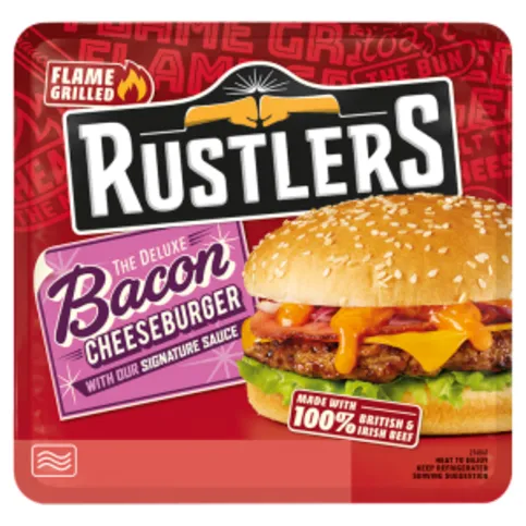 Rustlers The Deluxe Bacon Cheeseburger 191g