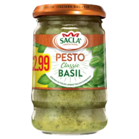 SACLA PESTO CLASSIC BASIL PM£2.99 190G