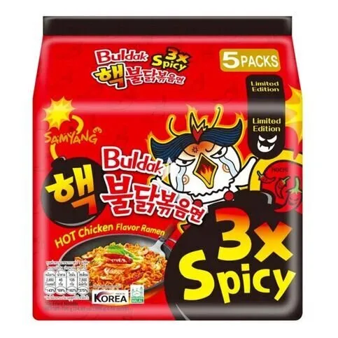 Samyang Buldak Hot Chicken Flavour Ramen  3x Spicy 140g