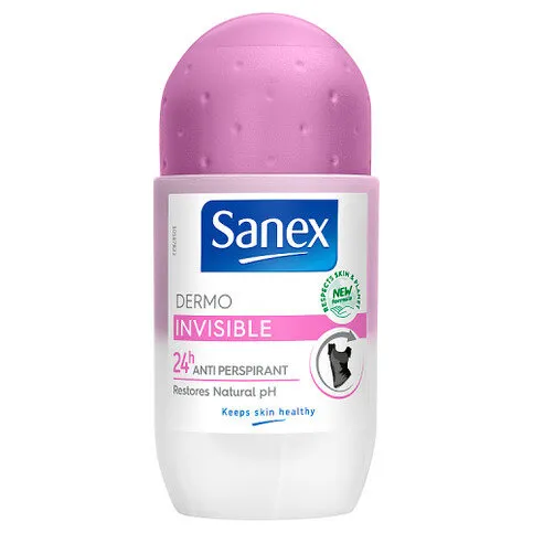 Sanex Dermo Invisible Dry Antiperspirant Roll on Deodorant 50ml