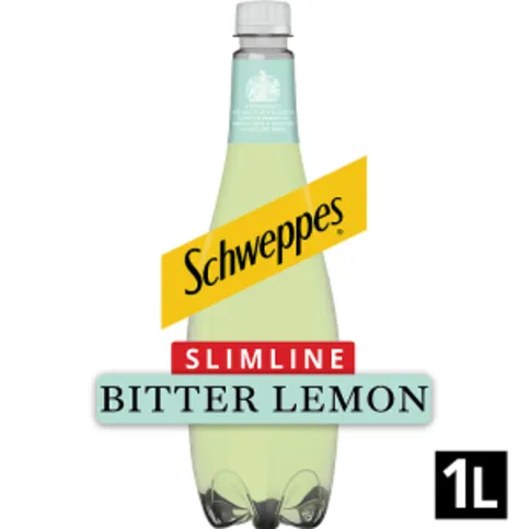 Schweppes Slimline Bitter Lemon 1L