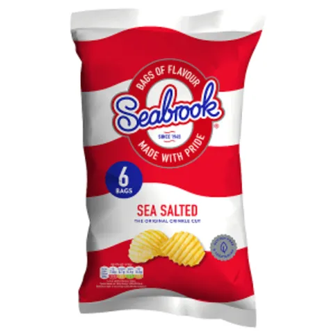 Seabrook Sea Salted The Original Crinkle Cut 6 x 25g