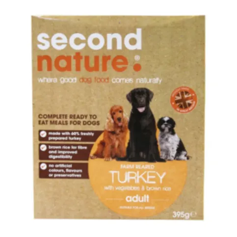 Second Nature Adult Turkey & Rice 395g