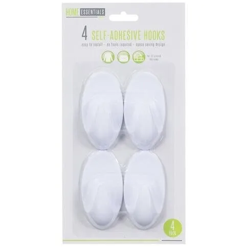 Self Adhesive Hooks 4 Pack