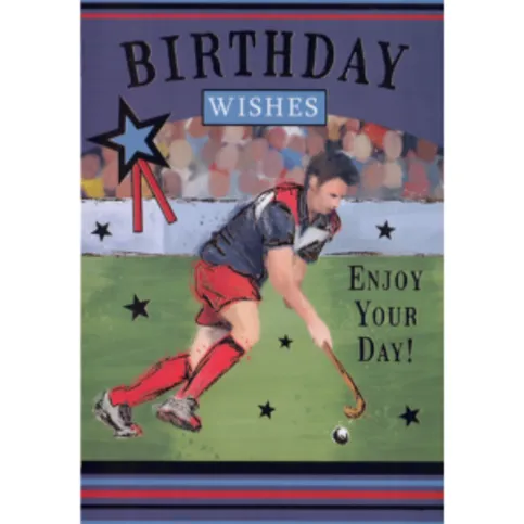Sensations Happy Birthday Rugby Sports Card