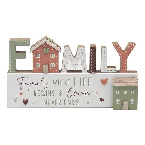 SENTIMENTS HOME/FAMILY PLAQUE EACH