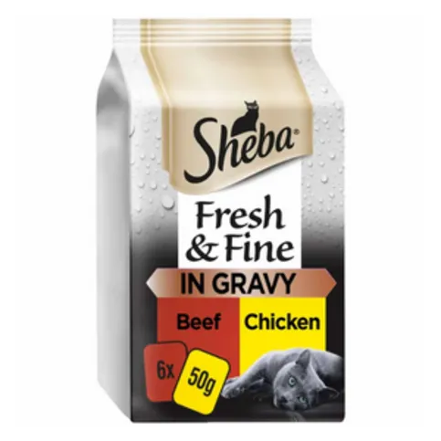 Sheba Succulent Selection in Gravy Fresh Cat Food 6 x 50g