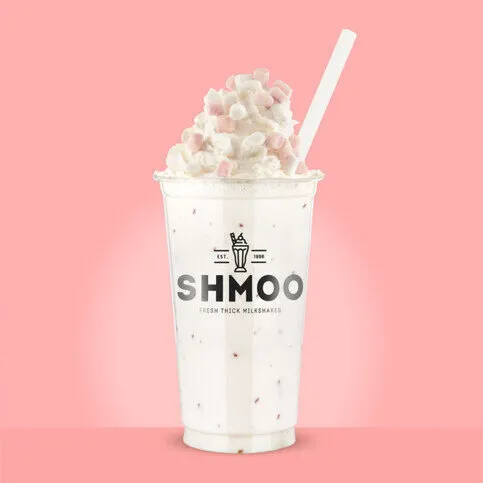 SHMOO Raspberry Ripple (Large) With Whipped Cream & Raspberry Sauce
