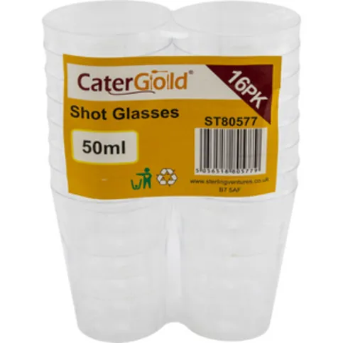 Shot Glasses 50ml x 16 Pack