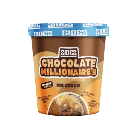 Sides Chocolate Millionaire’s Ice Cream Tub 500ml