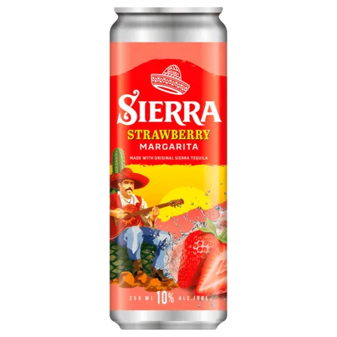 Sierra Tequila Strawberry Can 250ml