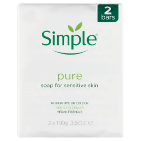 Simple Pure Soap For Sensitive Skin 2 x 100g