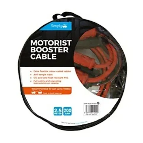 Simply 200 Amp Booster Cables Jump Leads