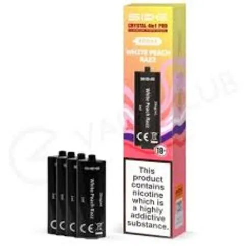 SKE CRYSTAL WHITE PEACH RAZZ PODX4