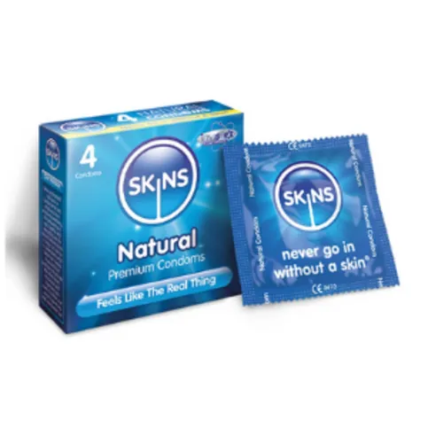 Skins Condoms Natural 4 Pack