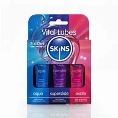Skins Vital Lubes Water Based Lube 3×12ml