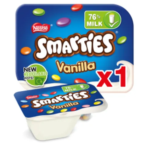 Smarties Vanilla Flavour Yogurt with Mini Smarties 107g