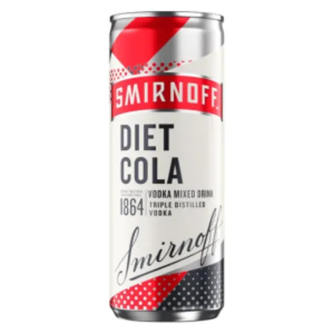 Smirnoff & Diet Cola 250ml