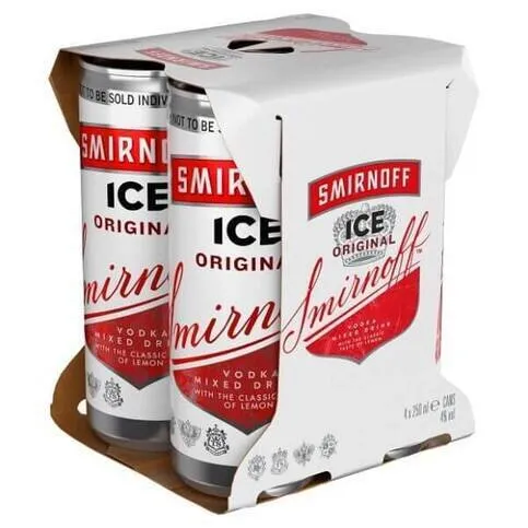 Smirnoff Ice Original 4% vol Ready To Drink 4x250ml Can PMP