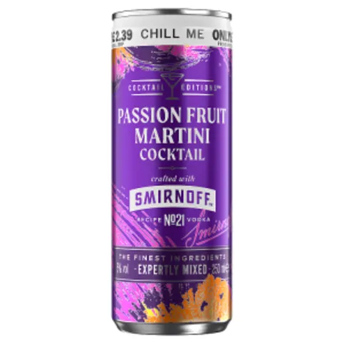 Smirnoff Passionfruit Martini Cocktail 250ml