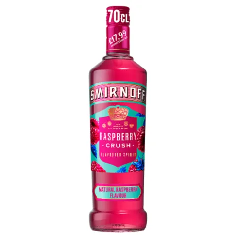 Smirnoff Raspberry Crush Vodka Based Flavoured Spirit Drink 35% vol 70cl