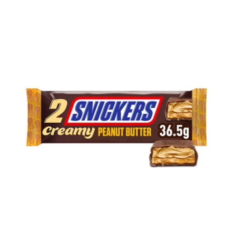 Snickers 2 Creamy Peanut Butter 2 x 18.25g (36.5g)
