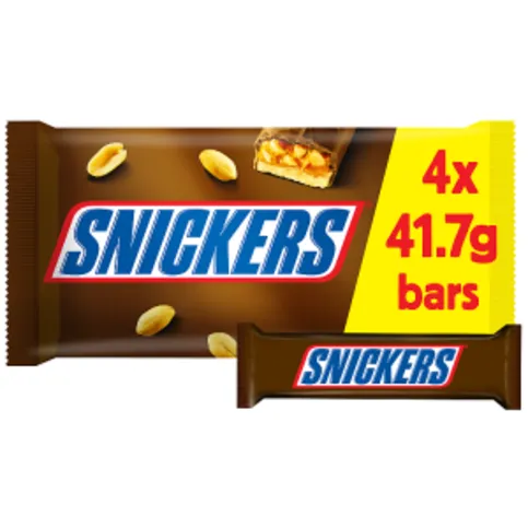 Snickers Chocolate Bars Multipack 4 x 41.7g