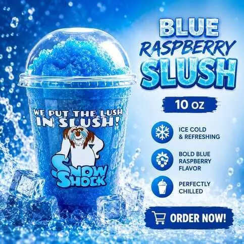 Snow Shock Blue Raspbery 295ml