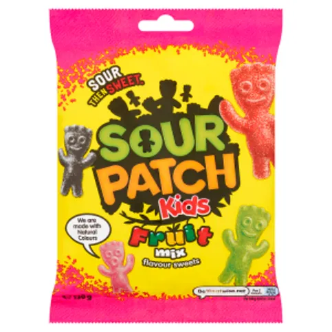 Sour Patch Kids Fruit Mix Flavour Sweets 130g