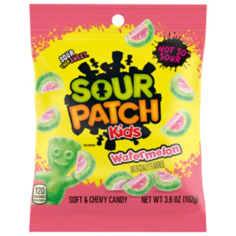 SOUR PATCH KIDS WATERMELON PEG BAG 102G