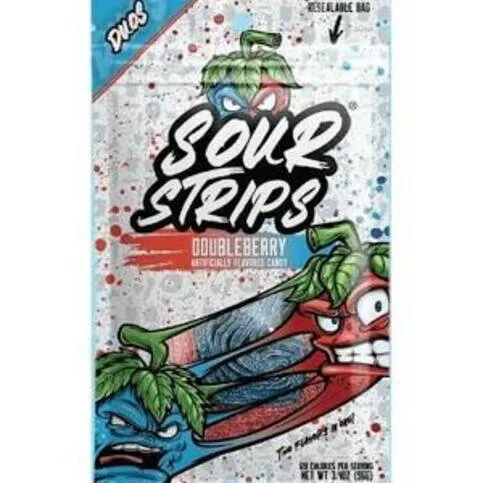 SOUR STRIPS DOUBLE BERRY 96G