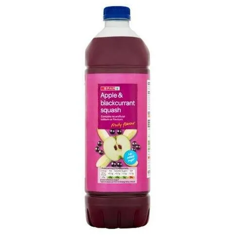 Spar Apple & Blackcurrant Squash 1L