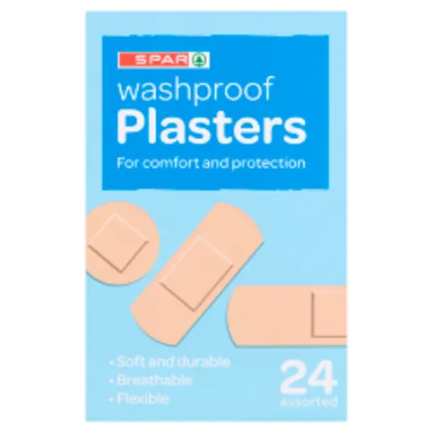 SPAR ASSORTED WASHPROOF PLASTERS 24S