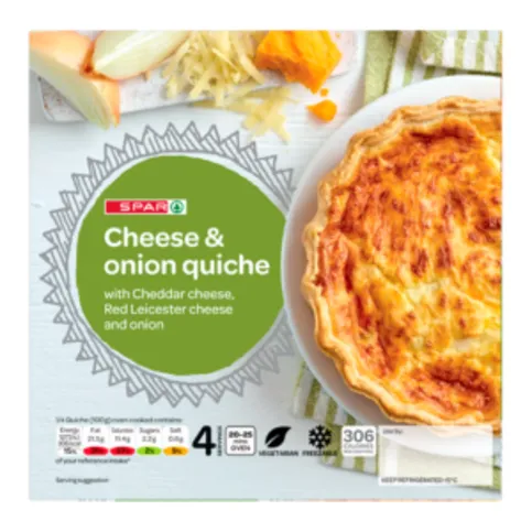 Spar Cheese & Onion Quiche 400g