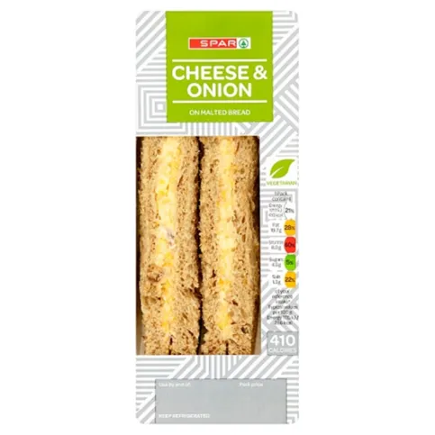 Spar Cheese & Onion Sandwich