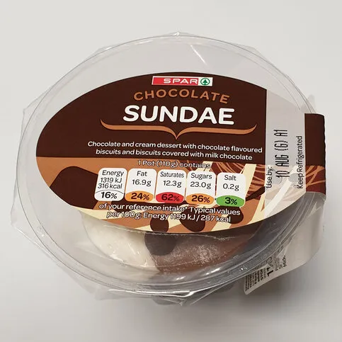 Spar Chocolate Sundae