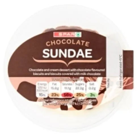 Spar Chocolate Sundae