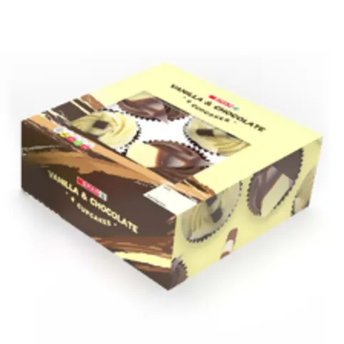 SPAR Chocolate & Vanilla Cupcakes 4 pack