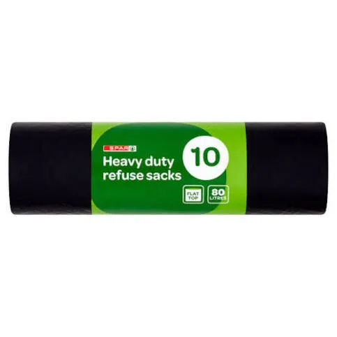 Spar heavy refuse sacks 10pk