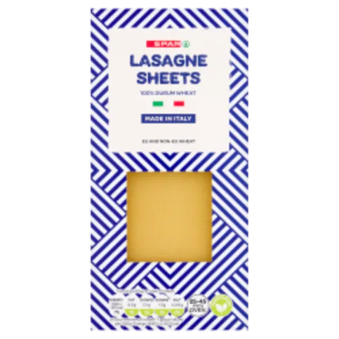 SPAR LASAGNE SHEETS 500G